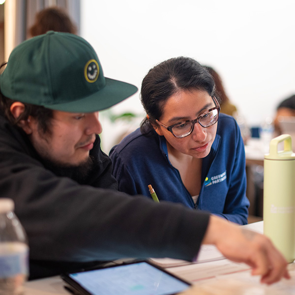 Members of the 2025 Chicago Planning Academy during a work session