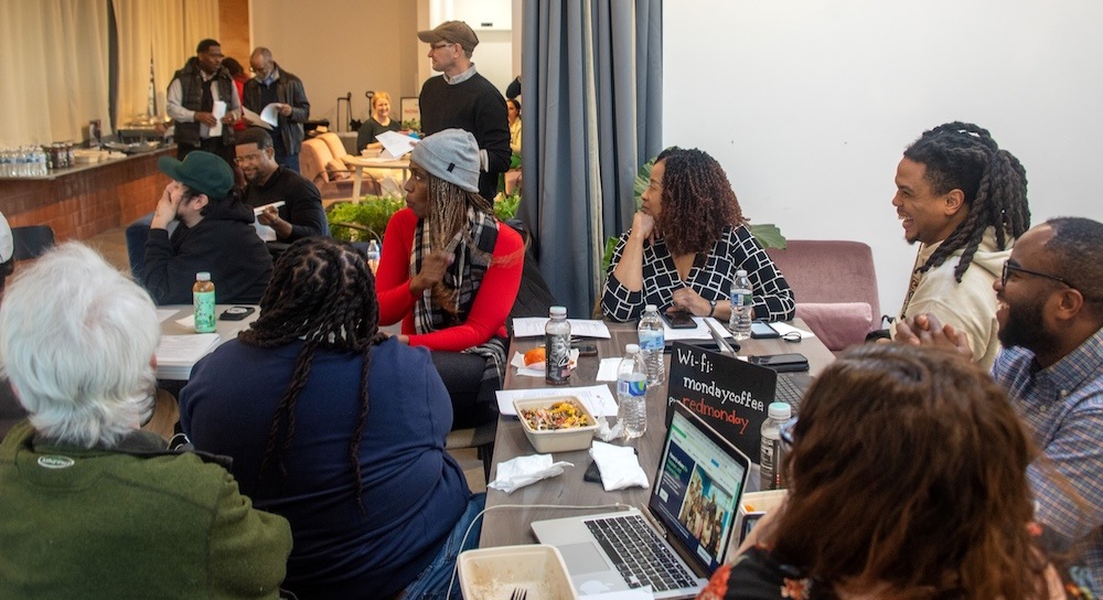 Community Planning Academy participants at a field trip